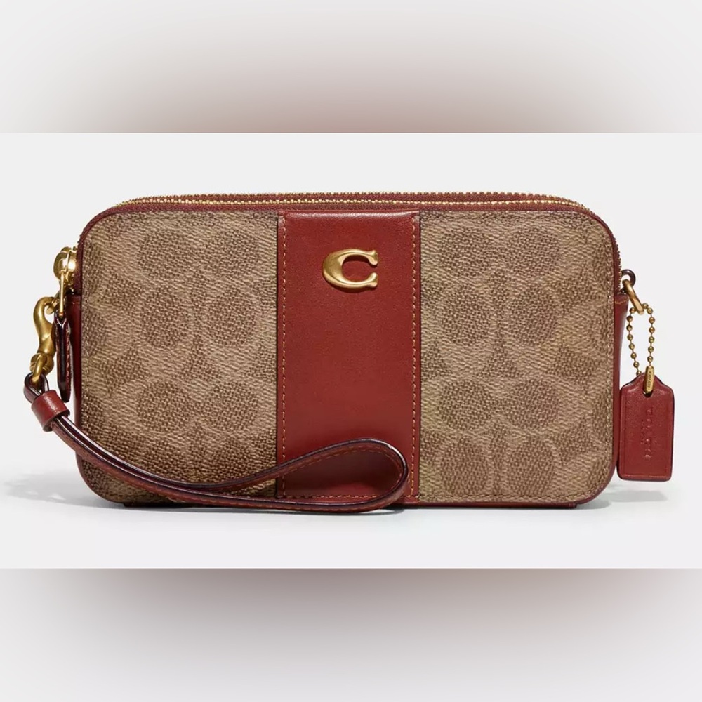 COACH Colorblock Coated Canvas Signature Kira Crossbody